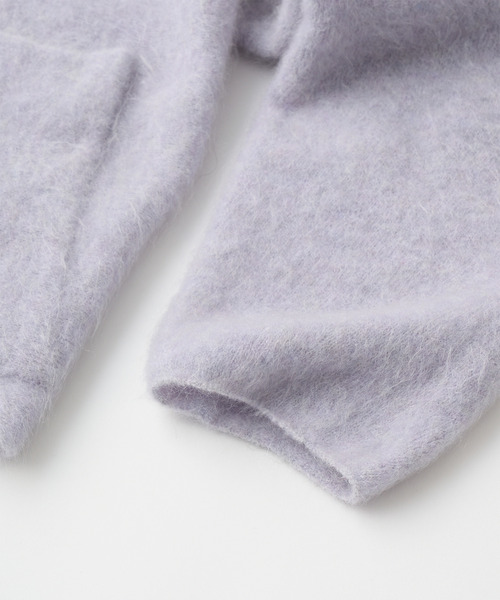 UNFIL（アンフィル）の「UNFIL アンフィル / stretch superkid mohair C/D ストレッチスーパーキッドモヘアカーディガン / WVFL-UW113（カーディガン/ボレロ・レディース・ブルー系その他/ダークブラウン・1）」の6枚目の写真