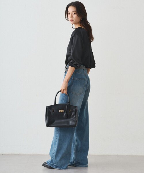 LOUNGEDRESS(ラウンジドレス)の「ドレープブラウス(シャツ/ブラウス・レディース・オフホワイト/ブラック・FREE)」の20枚目の写真