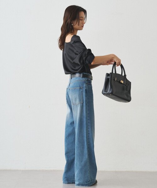 LOUNGEDRESS(ラウンジドレス)の「ドレープブラウス(シャツ/ブラウス・レディース・オフホワイト/ブラック・FREE)」の22枚目の写真