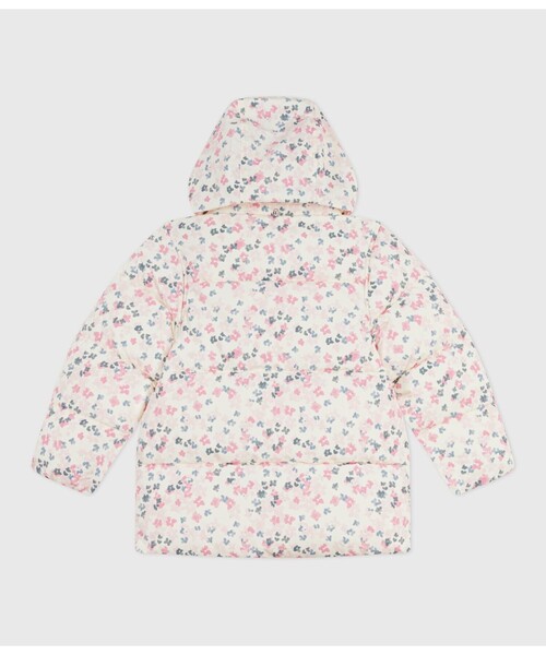 プチバトー PETIT BATEAU 花柄中綿コート 24m 86cm プチバトー PETIT