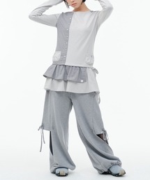 TUOMIO（トゥオミオ）の「【TUOMIO】DOUBLE LAYERED SWEATPANTS / 【トゥオミオ】ダブルレイヤードスウェットパンツ（スウェットパンツ）」