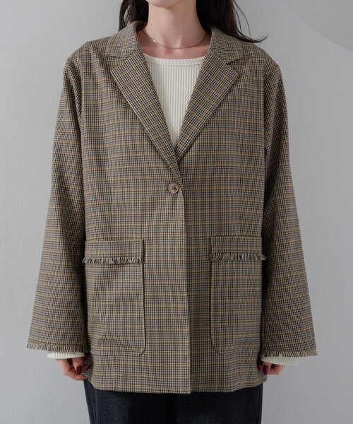 kapital フリンジブロックチェックジャケット kapital フリンジブロックチェックジャケット