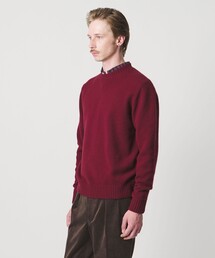 未使用　ユナイテッドアローズ　高級ケーブルニット　レッド UNITED ARROWS｜ユナイテッドアローズのニット/セーター（レッド/赤色