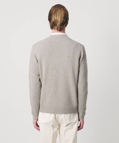 SOVEREIGN（ソブリン）の「＜SOVEREIGN＞BIAGIOLI MODESTO ウール/カシミヤ クルーネック ニット（ニット/セーター・メンズ・ナチュラル/ワイン/ネイビー/ベージュ・M/L）」の12枚目の写真