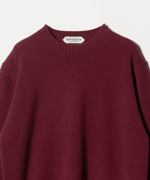 SOVEREIGN（ソブリン）の「＜SOVEREIGN＞BIAGIOLI MODESTO ウール/カシミヤ クルーネック ニット（ニット/セーター・メンズ・ナチュラル/ワイン/ネイビー/ベージュ・M/L）」の15枚目の写真
