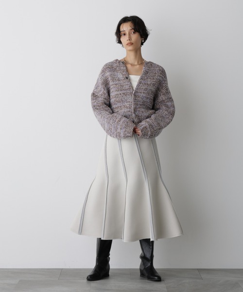 STEVELOUR」ミックスカラー2WAYスナップニット(ニット/セーター STEVELOUR」ミックスカラー2WAYスナップニット(ニット/セーター