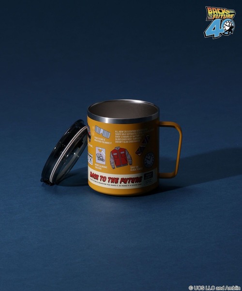 バック・トゥ・ザ・フューチャー】コラボ 蓋付きステンレスマグカップ