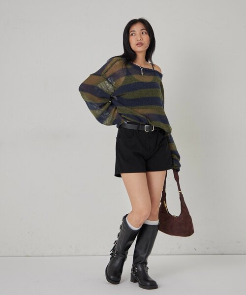 WHO'S WHO gallery(フーズフーギャラリー)の「【WEB限定】アソートツイルショートパンツ(その他パンツ・レディース・ブラック/ブラウン/カーキ・FREE)」の20枚目の写真
