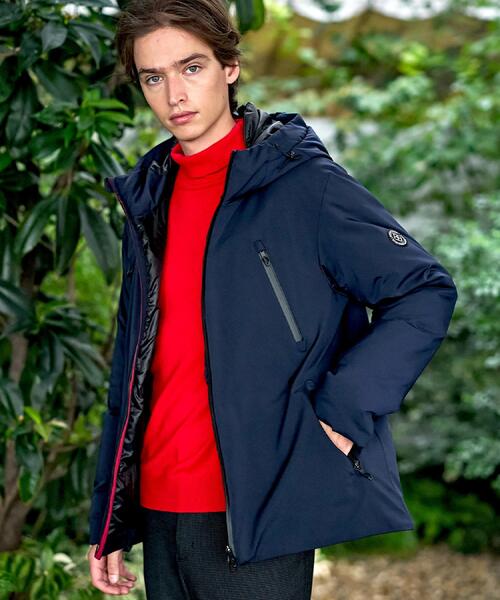 DRESSTERIOR（ドレステリア）の「【700フィルパワー/高品質ダウン】ウォータープルーフ ホワイトグースダウン（ダウンジャケット/コート・メンズ・ネイビー/ブラック・90/94/92/91）」の6枚目の写真