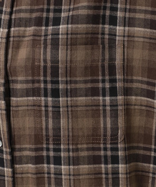 JOURNAL STANDARD relume（ジャーナルスタンダード　レリューム）の「《追加2》CHECKオーバーサイズシャツ（シャツ/ブラウス・レディース・ブルー系その他/ブラウン/ベージュ・FREE）」の22枚目の写真