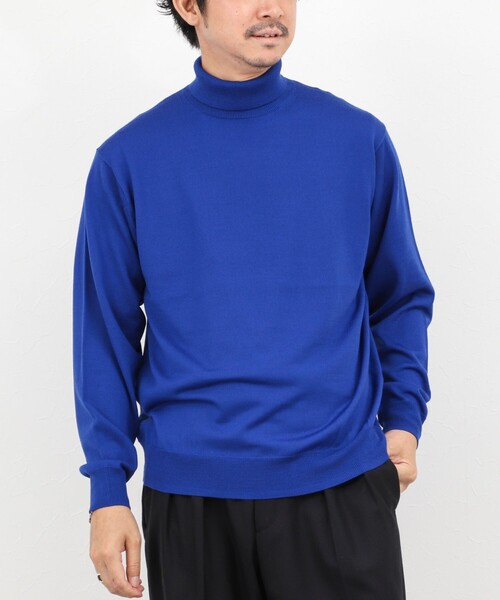 NOLLEY’S（ノーリーズ）の「ウォッシャブル タートルネックニット 25AW（ニット/セーター・メンズ・ロイヤルブルー/ネイビー/パープル/ブラック・S/M/L）」の14枚目の写真