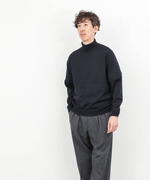 NOLLEY’S（ノーリーズ）の「ウォッシャブル タートルネックニット 25AW（ニット/セーター・メンズ・ロイヤルブルー/ネイビー/パープル/ブラック・S/M/L）」の13枚目の写真