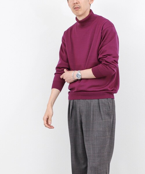 NOLLEY’S（ノーリーズ）の「ウォッシャブル タートルネックニット 25AW（ニット/セーター・メンズ・ロイヤルブルー/ネイビー/パープル/ブラック・S/M/L）」の11枚目の写真