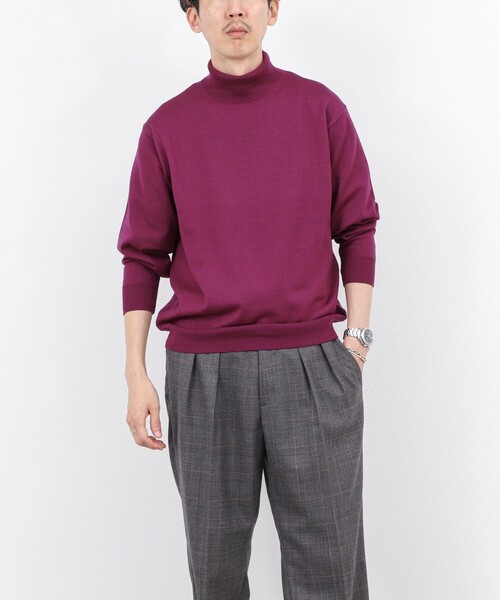 NOLLEY’S（ノーリーズ）の「ウォッシャブル タートルネックニット 25AW（ニット/セーター・メンズ・ロイヤルブルー/ネイビー/パープル/ブラック・S/M/L）」の21枚目の写真