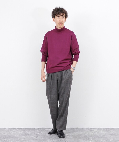 NOLLEY’S（ノーリーズ）の「ウォッシャブル タートルネックニット 25AW（ニット/セーター・メンズ・ロイヤルブルー/ネイビー/パープル/ブラック・S/M/L）」の10枚目の写真