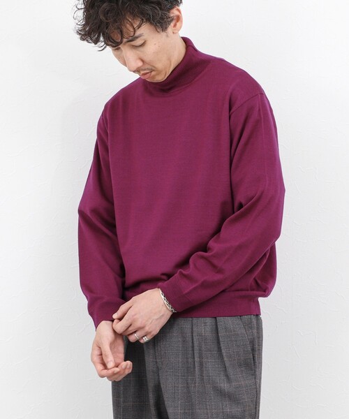 NOLLEY’S（ノーリーズ）の「ウォッシャブル タートルネックニット 25AW（ニット/セーター・メンズ・ロイヤルブルー/ネイビー/パープル/ブラック・S/M/L）」の18枚目の写真