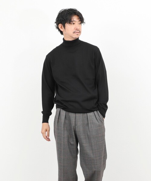 NOLLEY’S（ノーリーズ）の「ウォッシャブル タートルネックニット 25AW（ニット/セーター・メンズ・ロイヤルブルー/ネイビー/パープル/ブラック・S/M/L）」の15枚目の写真