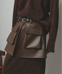 ad thie（アドティエ）の「ポケットラップ ベルトボディバッグ（ボディバッグ/ウエストポーチ）」