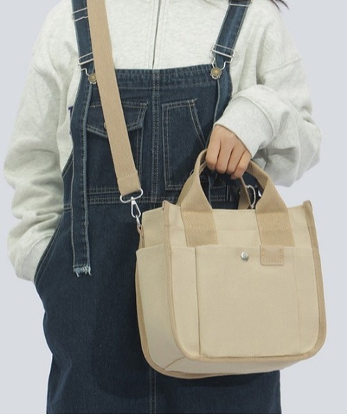 BACKYARD FAMILY(バックヤードファミリー)の「ショルダーバッグ ミニトート 2way yhcbag5116(ショルダーバッグ・レディース・ベージュ/ダークグリーン/ダークグレー/ブラック/ネイビー・FREE)」の11枚目の写真