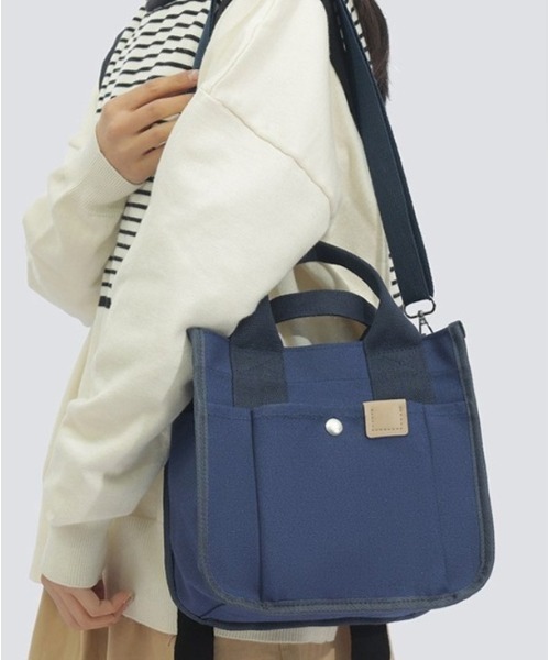 BACKYARD FAMILY(バックヤードファミリー)の「ショルダーバッグ ミニトート 2way yhcbag5116(ショルダーバッグ・レディース・ベージュ/ダークグリーン/ダークグレー/ブラック/ネイビー・FREE)」の15枚目の写真
