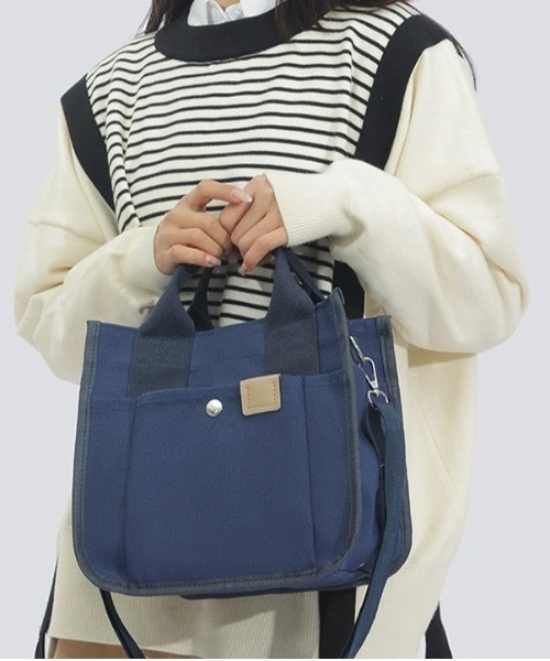 BACKYARD FAMILY(バックヤードファミリー)の「ショルダーバッグ ミニトート 2way yhcbag5116(ショルダーバッグ・レディース・ベージュ/ダークグリーン/ダークグレー/ブラック/ネイビー・FREE)」の16枚目の写真