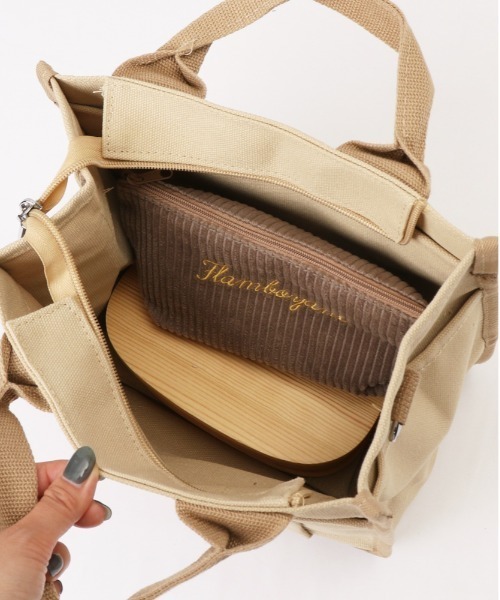 BACKYARD FAMILY(バックヤードファミリー)の「ショルダーバッグ ミニトート 2way yhcbag5116(ショルダーバッグ・レディース・ベージュ/ダークグリーン/ダークグレー/ブラック/ネイビー・FREE)」の18枚目の写真