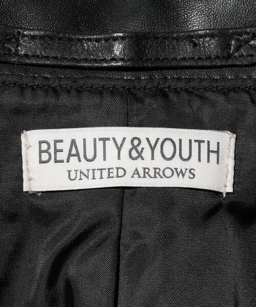 BEAUTY&YOUTH UNITED ARROWS（ビューティーアンドユースユナイテッドアローズ）の「シープ レザー A-2 ジャケット（ミリタリージャケット・メンズ・ブラック・S/M/L/XL）」の13枚目の写真
