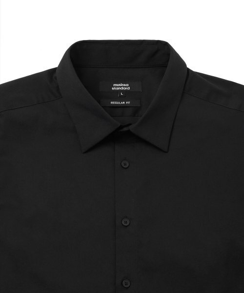 MUSINSA STANDARD（ムシンサスタンダード）の「ベーシックドレスシャツ[ブラック]（ビジネスシャツ・メンズ・その他・LARGE/X-LARGE/XX-LARGE/SMALL/MEDIUM）」の4枚目の写真