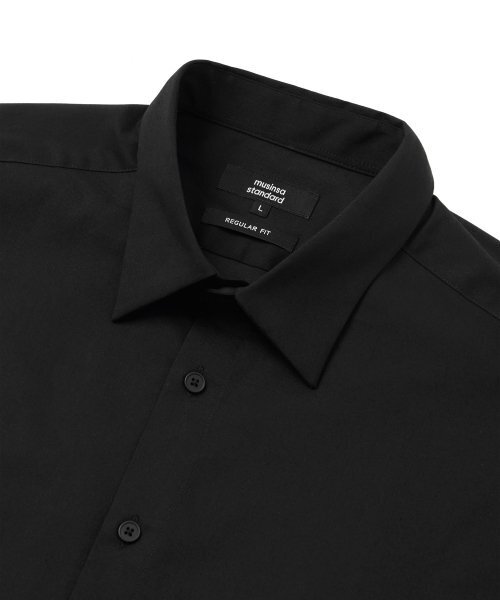 MUSINSA STANDARD（ムシンサスタンダード）の「ベーシックドレスシャツ[ブラック]（ビジネスシャツ・メンズ・その他・LARGE/X-LARGE/XX-LARGE/SMALL/MEDIUM）」の6枚目の写真
