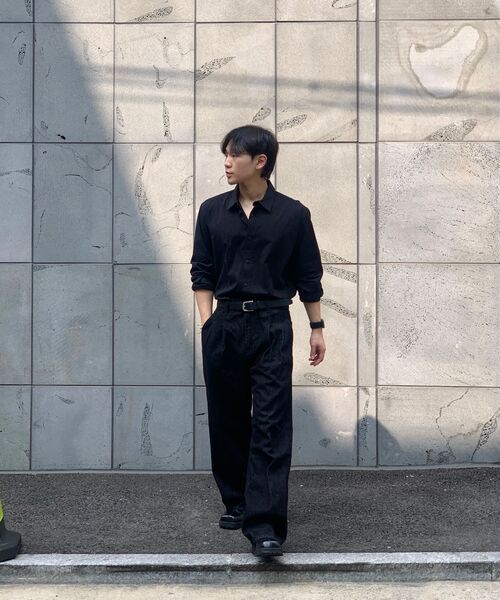 MUSINSA STANDARD（ムシンサスタンダード）の「ベーシックドレスシャツ[ブラック]（ビジネスシャツ・メンズ・その他・LARGE/X-LARGE/XX-LARGE/SMALL/MEDIUM）」の13枚目の写真