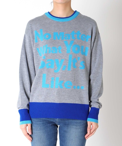 Cepica（セピカ）の「2Wayロゴニット（ニット/セーター・レディース・グレー/ネイビー・FREE）」の19枚目の写真