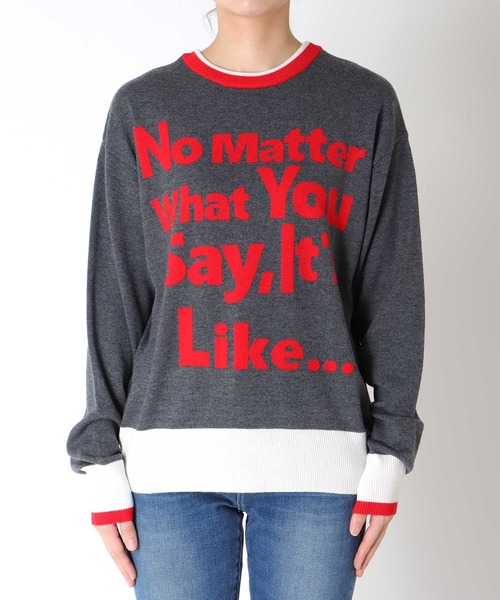 Cepica（セピカ）の「2Wayロゴニット（ニット/セーター・レディース・グレー/ネイビー・FREE）」の17枚目の写真