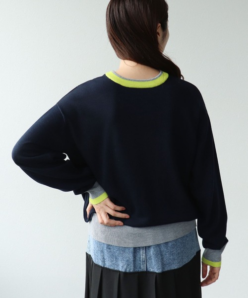 Cepica（セピカ）の「2Wayロゴニット（ニット/セーター・レディース・グレー/ネイビー・FREE）」の14枚目の写真