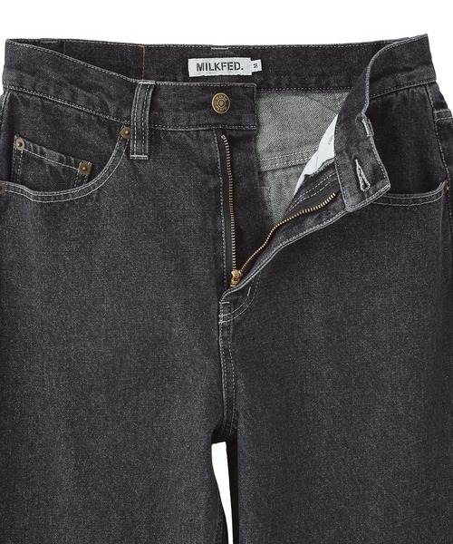 MILKFED.（ミルクフェド）の「MILKFED. EMBROIDERED DENIM PANTS（デニムパンツ・レディース・オフホワイト/ライトブルー/ブラック・M/S）」の12枚目の写真