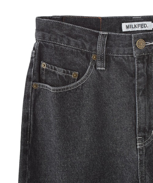 MILKFED.（ミルクフェド）の「MILKFED. EMBROIDERED DENIM PANTS（デニムパンツ・レディース・オフホワイト/ライトブルー/ブラック・M/S）」の13枚目の写真