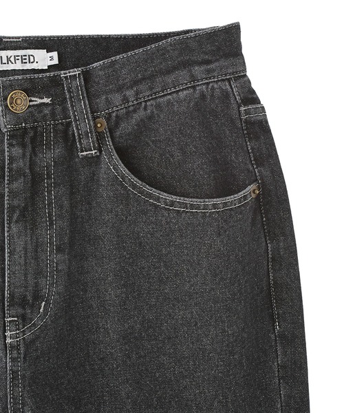 MILKFED.（ミルクフェド）の「MILKFED. EMBROIDERED DENIM PANTS（デニムパンツ・レディース・オフホワイト/ライトブルー/ブラック・M/S）」の14枚目の写真