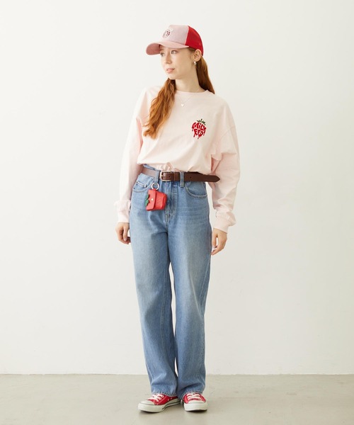 MILKFED.（ミルクフェド）の「MILKFED. EMBROIDERED DENIM PANTS（デニムパンツ・レディース・オフホワイト/ライトブルー/ブラック・M/S）」の22枚目の写真