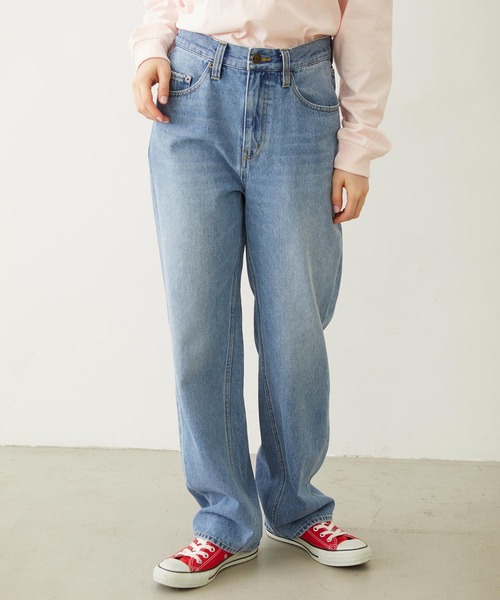 MILKFED.（ミルクフェド）の「MILKFED. EMBROIDERED DENIM PANTS（デニムパンツ・レディース・オフホワイト/ライトブルー/ブラック・M/S）」の17枚目の写真