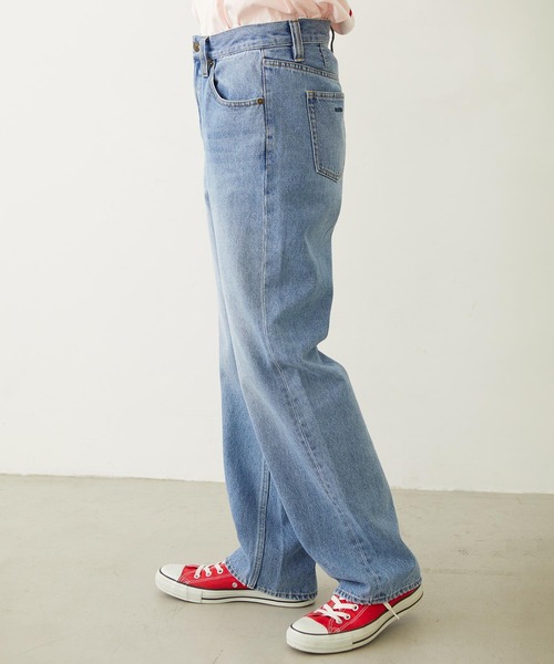 MILKFED.（ミルクフェド）の「MILKFED. EMBROIDERED DENIM PANTS（デニムパンツ・レディース・オフホワイト/ライトブルー/ブラック・M/S）」の18枚目の写真