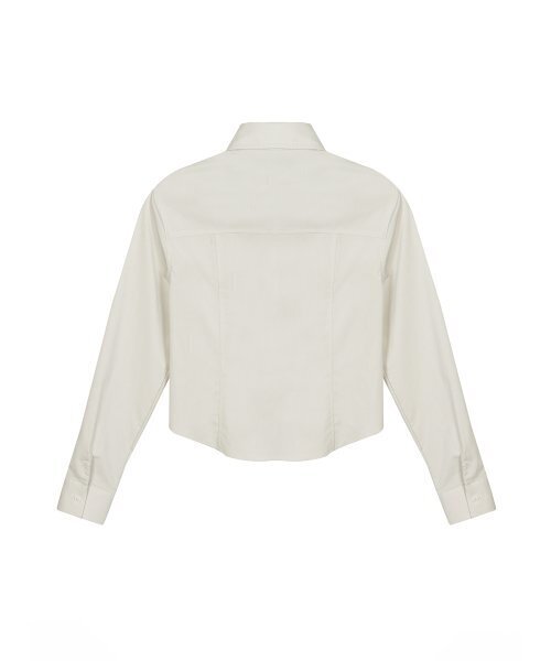 NICK&NICOLE(ニックアンドニコール)の「MINIMAL PINTUCK WRINKLE FREE SHIRT_BEIGE(シャツ/ブラウス・レディース・その他・MEDIUM/LARGE)」の6枚目の写真