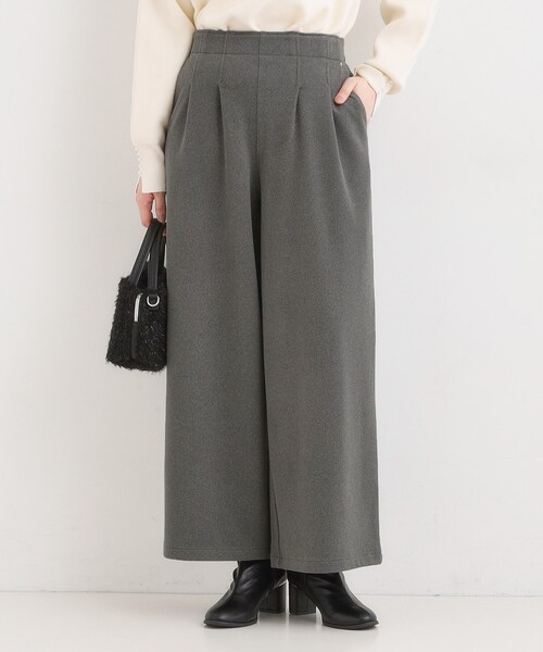 DRESKIP(ドレスキップ)の「【着丈選べる/きっと虜になる】あったかもちもち ワイドパンツ(その他パンツ・レディース・ブラウン系/ブラック/オフホワイト/ブルー/チャコールグレー・40/02/01/36/04/03/38/42)」の4枚目の写真