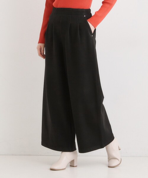 DRESKIP(ドレスキップ)の「【着丈選べる/きっと虜になる】あったかもちもち ワイドパンツ(その他パンツ・レディース・ブラウン系/ブラック/オフホワイト/ブルー/チャコールグレー・40/02/01/36/04/03/38/42)」の3枚目の写真