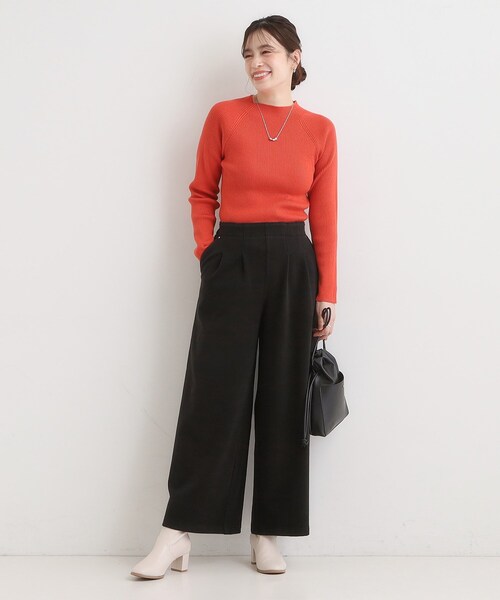 DRESKIP(ドレスキップ)の「【着丈選べる/きっと虜になる】あったかもちもち ワイドパンツ(その他パンツ・レディース・ブラウン系/ブラック/オフホワイト/ブルー/チャコールグレー・40/02/01/36/04/03/38/42)」の18枚目の写真