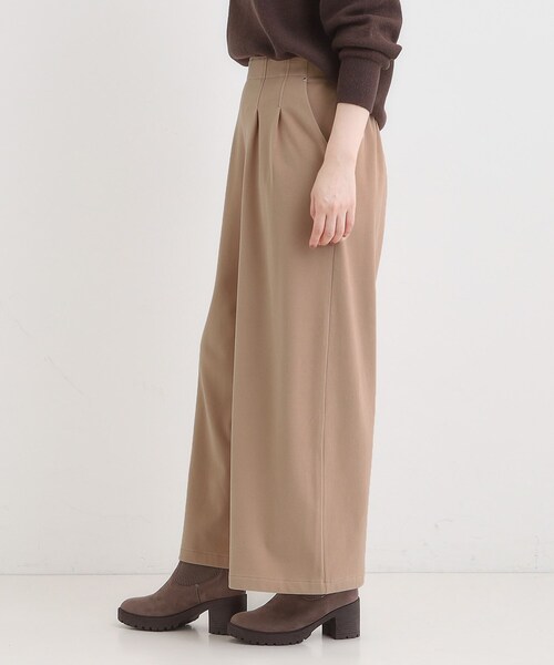 DRESKIP(ドレスキップ)の「【着丈選べる/きっと虜になる】あったかもちもち ワイドパンツ(その他パンツ・レディース・ブラウン系/ブラック/オフホワイト/ブルー/チャコールグレー・40/02/01/36/04/03/38/42)」の12枚目の写真