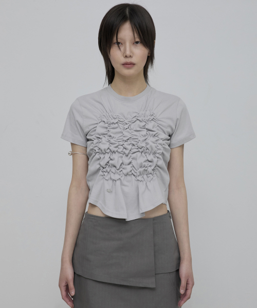 FLAREUP(フレアアップ)の「Cloud T-Shirt (FL-163_Gray)(Tシャツ/カットソー・レディース・グレー・1/2)」の3枚目の写真