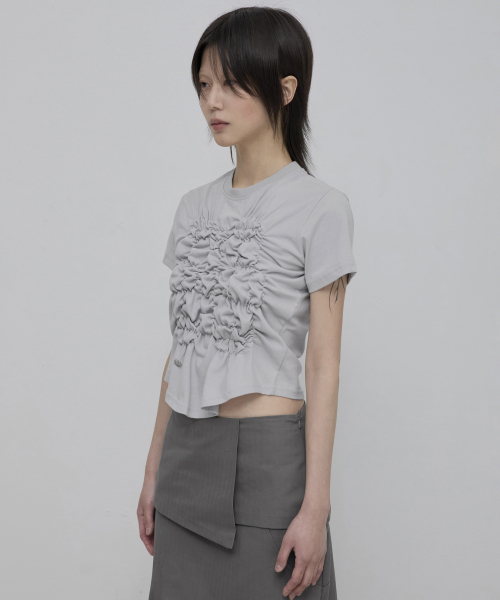 FLAREUP(フレアアップ)の「Cloud T-Shirt (FL-163_Gray)(Tシャツ/カットソー・レディース・グレー・1/2)」の4枚目の写真