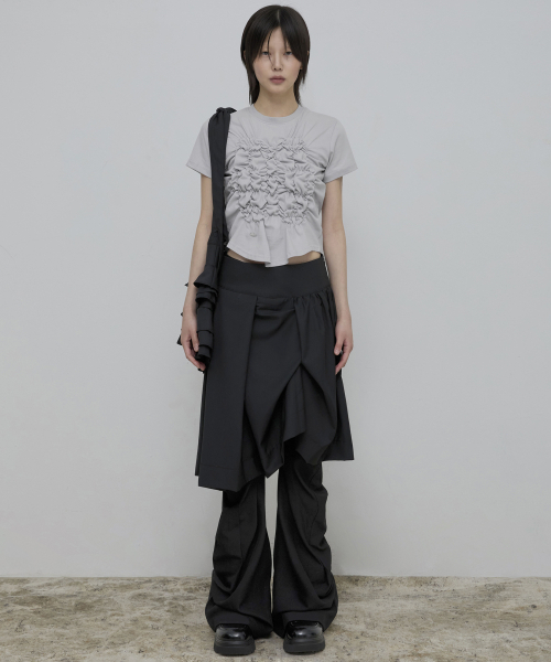 FLAREUP(フレアアップ)の「Cloud T-Shirt (FL-163_Gray)(Tシャツ/カットソー・レディース・グレー・1/2)」の6枚目の写真