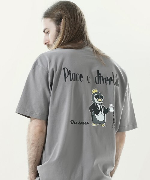 GAKKAI UNIONS(ガッカイユニオンズ)の「ピアチェ半袖Tシャツディープグレー(Tシャツ/カットソー・メンズ・その他・MEDIUM/LARGE)」の1枚目の写真