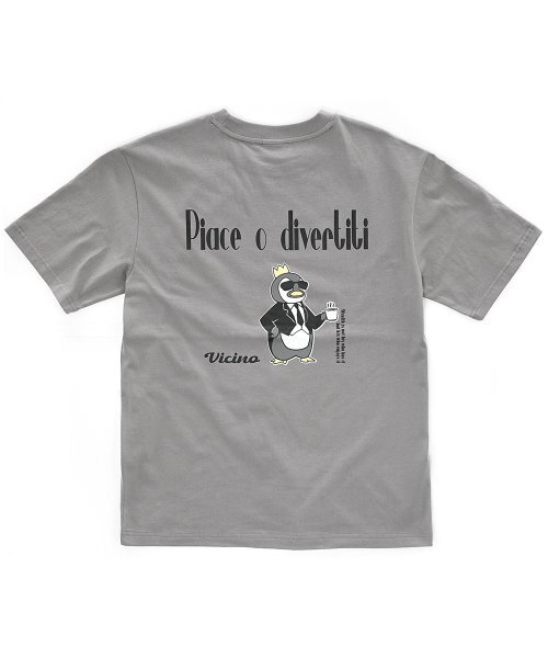 GAKKAI UNIONS(ガッカイユニオンズ)の「ピアチェ半袖Tシャツディープグレー(Tシャツ/カットソー・メンズ・その他・MEDIUM/LARGE)」の4枚目の写真