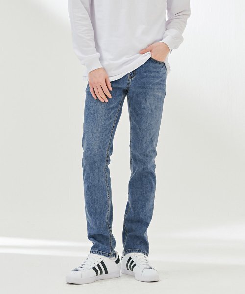 CHASECULT(チェイスカルト)の「男性ヒドゥンバンディングスリムデニムパンツ-DARK2312B0N(デニムパンツ・メンズ・ブルー・70/76/82/86/92)」の3枚目の写真